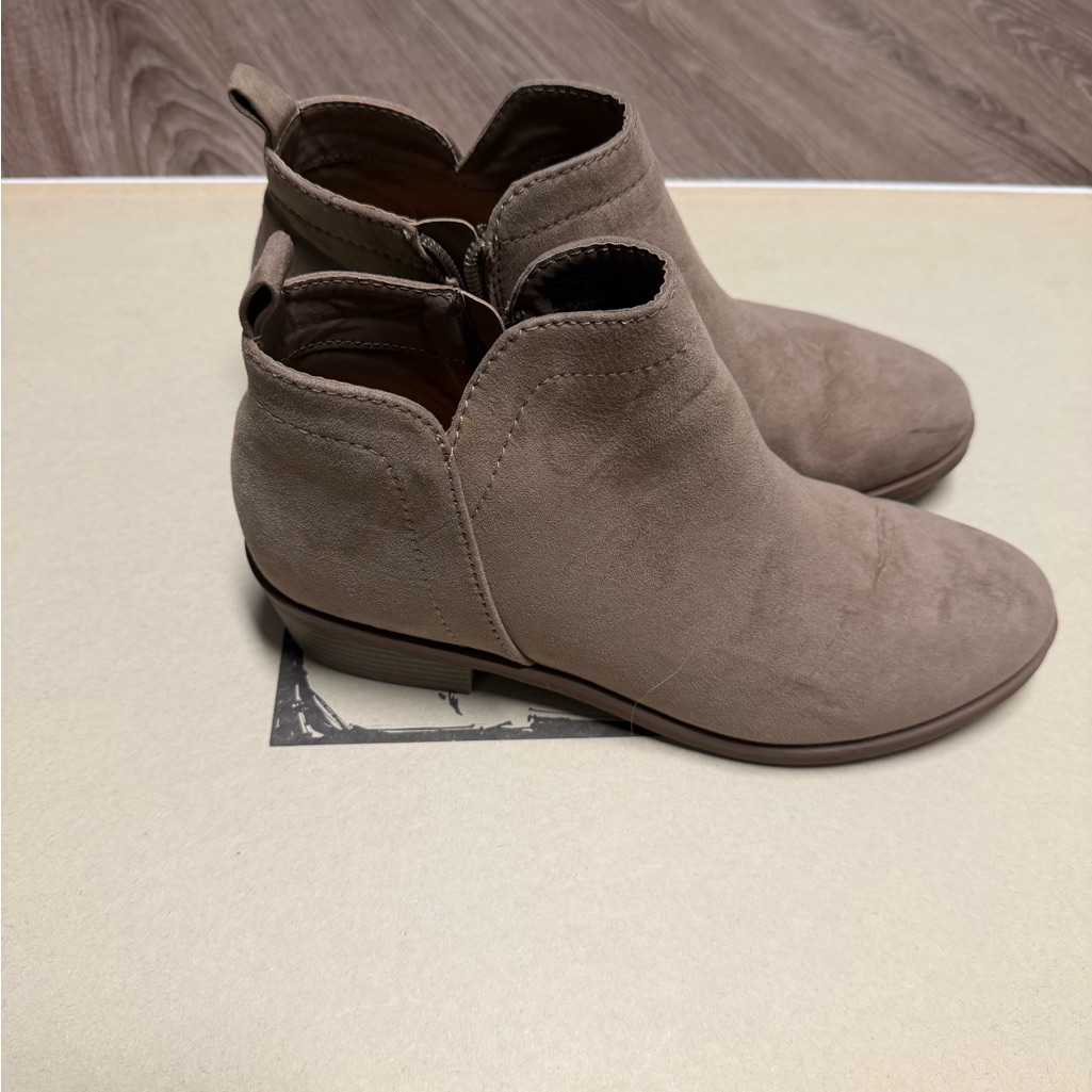 Elegant Taupe Ankle Booties For Women